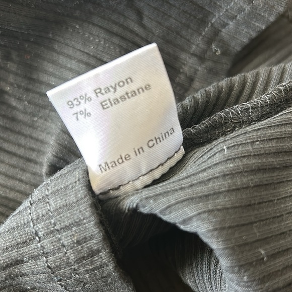 NWOT Princess Polly Ribbed Black NORMANDY LONG SLEEVE MINI DRESS BLACK Size 10 - Picture 12 of 12